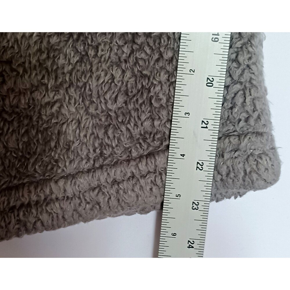 Women's Size S Hooded Fleece Pajama Set, 2-Piece, Gray/White, Long Sleeve Plush - Picture 15 of 15